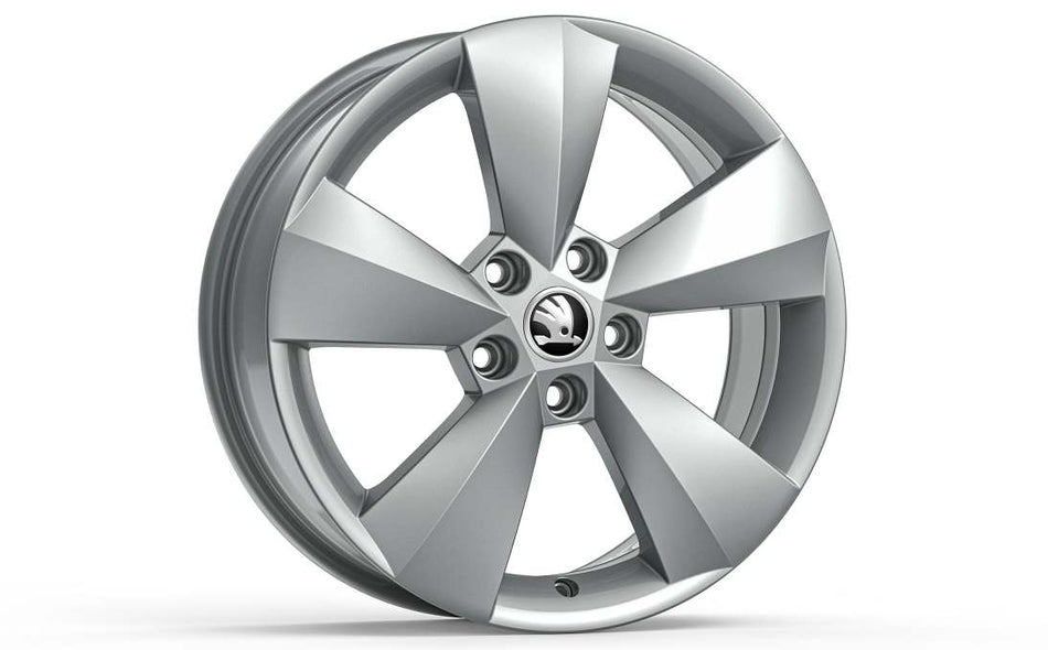 Ruota Invernale Completa Skoda Kamiq/Scala-Cerchio in lega Nanuq Silver-Pneumatico Bridgestone Blizzak LM-005 195/60 R16 89H