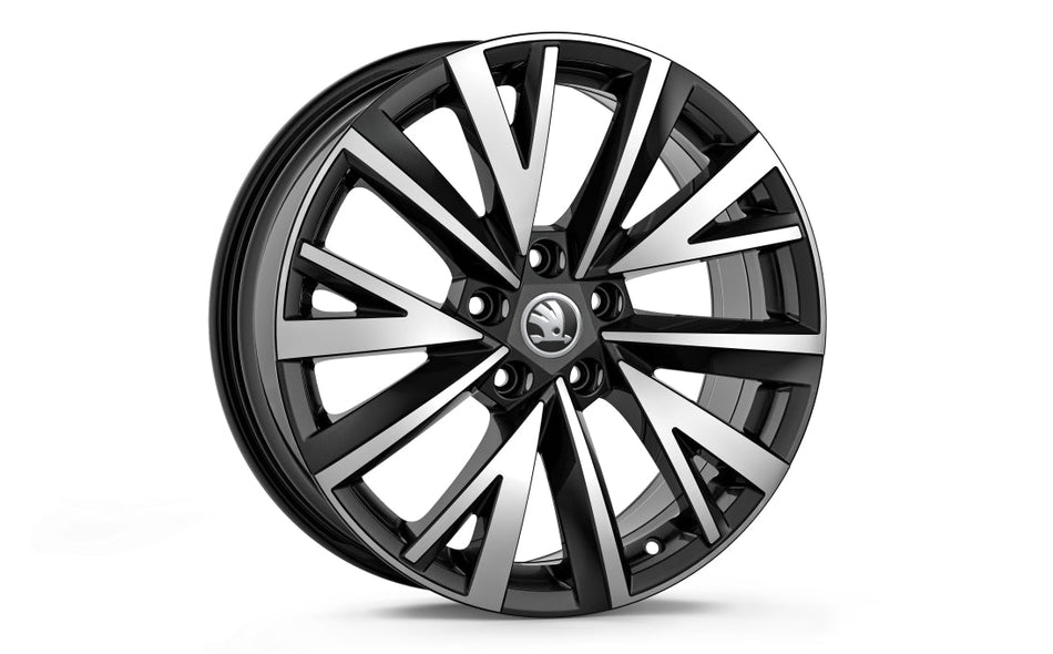 Ruota Invernale Completa Skoda Kodiaq-Cerchio in Lega Gigaro Black Metallic-Pneumatico Pirelli Scorpion Winter 2 235/55 R18 104H