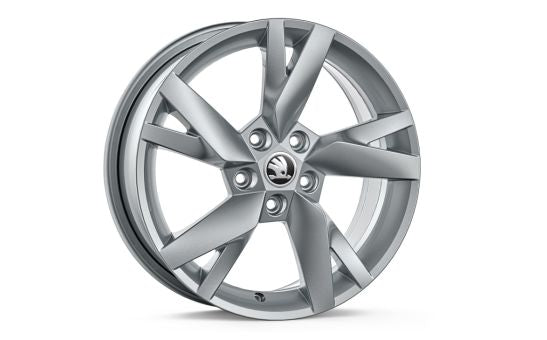 Ruota Invernale Completa Skoda Octavia-Cerchio in Lega Lyra silver-Pneumatico Bridgestone Blizzak LM-005 205/55 R17 95V  XL
