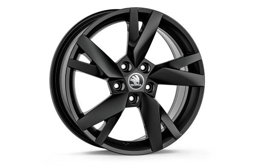 Ruota Invernale Completa Skoda Octavia-Cerchio in Lega Lyra Black Metallic-Pneumatico Hankook Winter i*cept evo2 205/55 R17 95V  XL