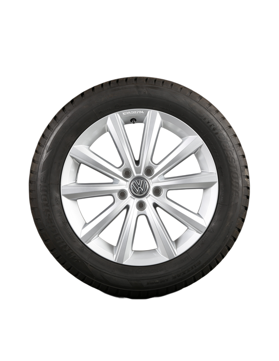 Ruota Invernale Completa Volkswagen T-Cross-Taigo- Cerchio in Lega Merano- Pneumatico 205/60 R 16 92H- Bridgestone Blizzak LM-005