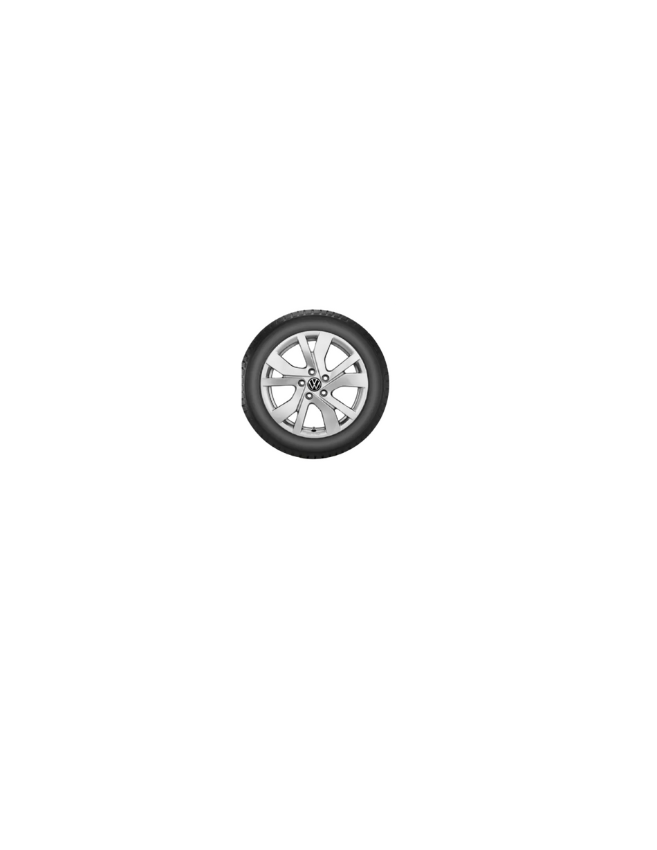 Ruota Invernale Completa Volkswagen TIGUAN - Cerchio in Lega Rockingham - Pneumatico Continental Winter Contact TS870 215/65 R17 99H